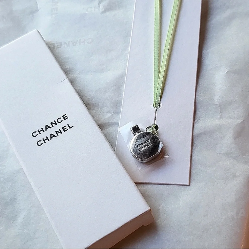 New Chanel Chance Charm with Green Ribbon